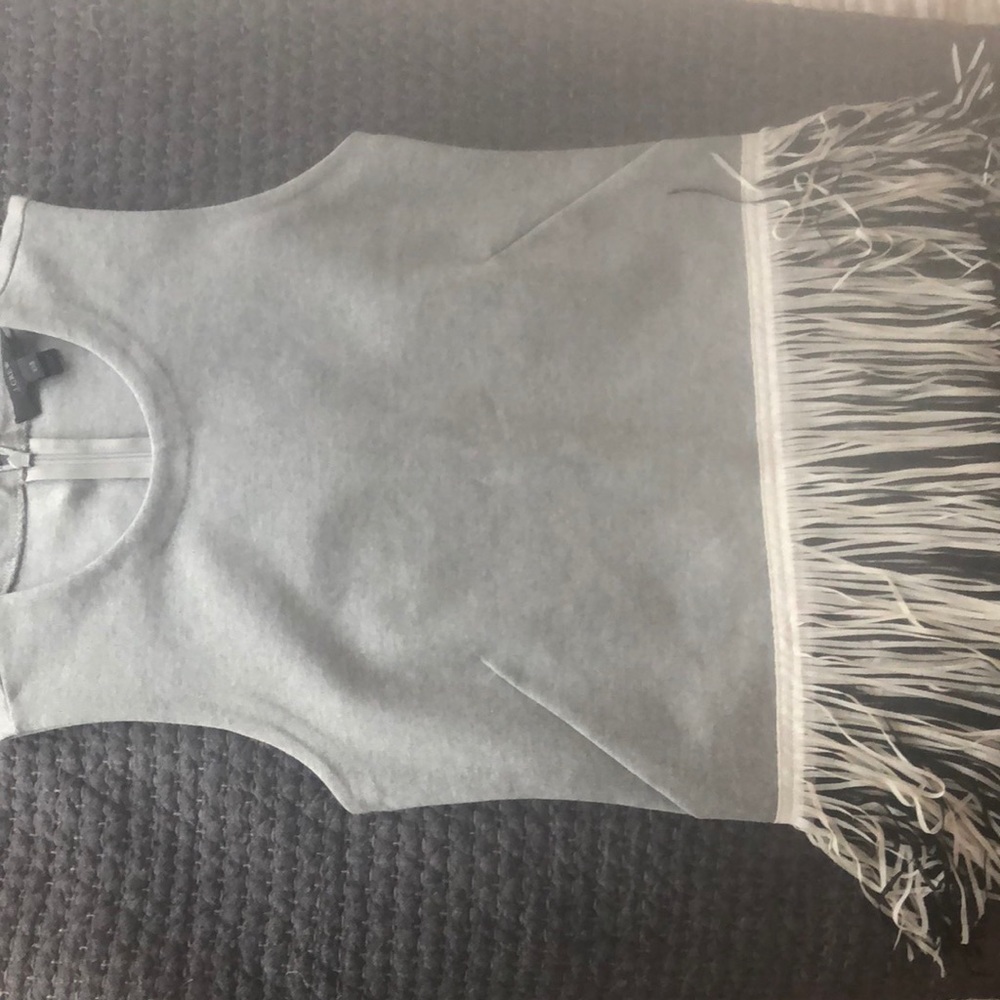 JCrew fringe sleeveless top